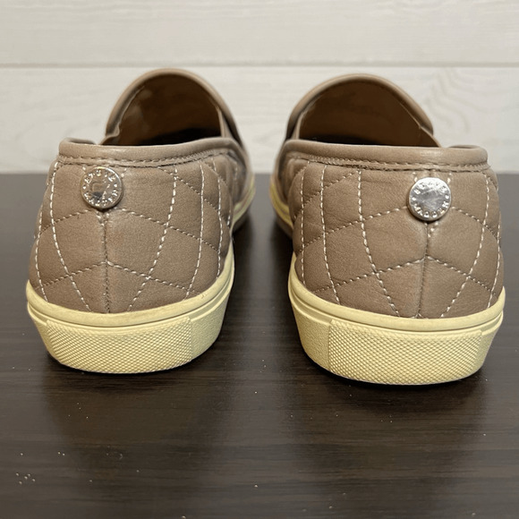 Steve Madden “Ecentrcq” tan quilted slip on sneakers  Size 8.5 - Picture 3 of 7